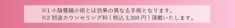 ヴィーナスハイフ(膣圧改善)の注釈