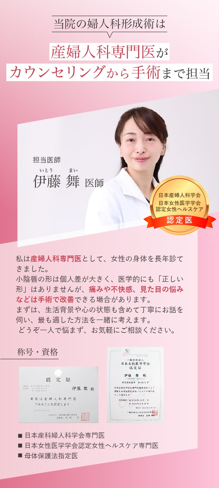 担当医師について